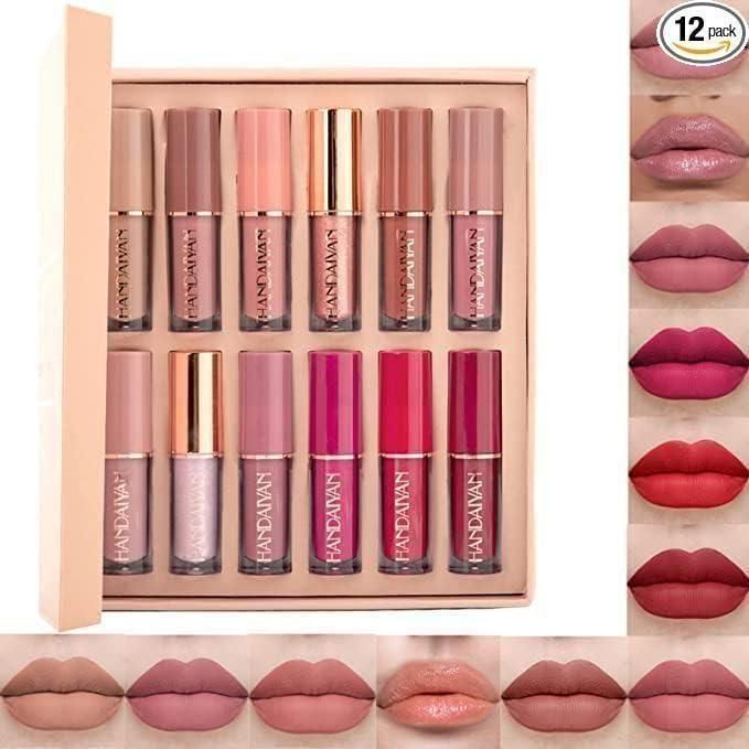 Velvet Matte Liquid Lipstick (Set - 12Pcs)