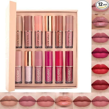 Velvet Matte Liquid Lipstick (Set - 12Pcs)