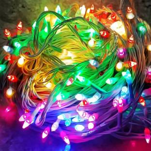 Amit collections 100 LEDs 15m Transparent Color Changing String Rice Lights  (Pack of 1)(Jhallar)