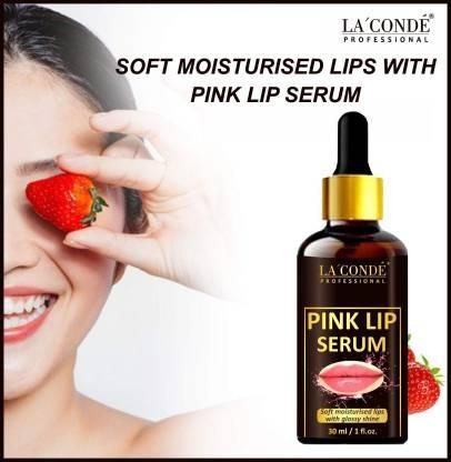 La'Conde Pink Lip Serum - For Soft and Shiny Lips 30ml (Pack Of 2)