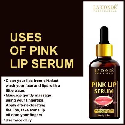 La'Conde Pink Lip Serum - For Soft and Shiny Lips 30ml (Pack Of 2)