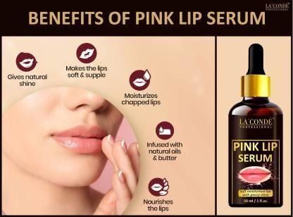 La'Conde Pink Lip Serum - For Soft and Shiny Lips 30ml (Pack Of 2)